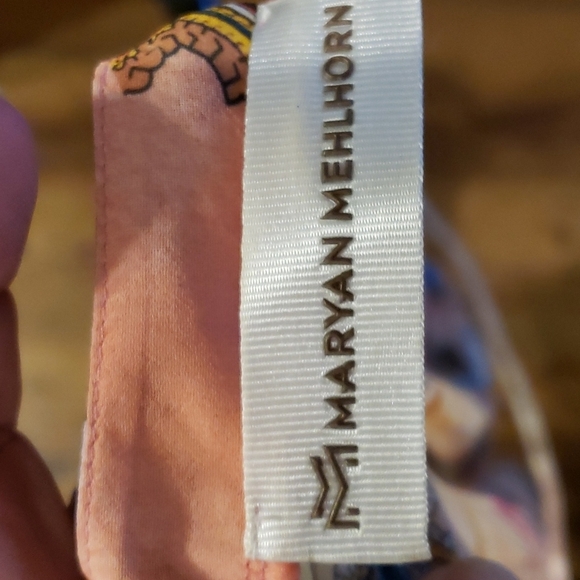 Maryan Melhorn sheer floral coverup embellished neckline - Picture 8 of 8